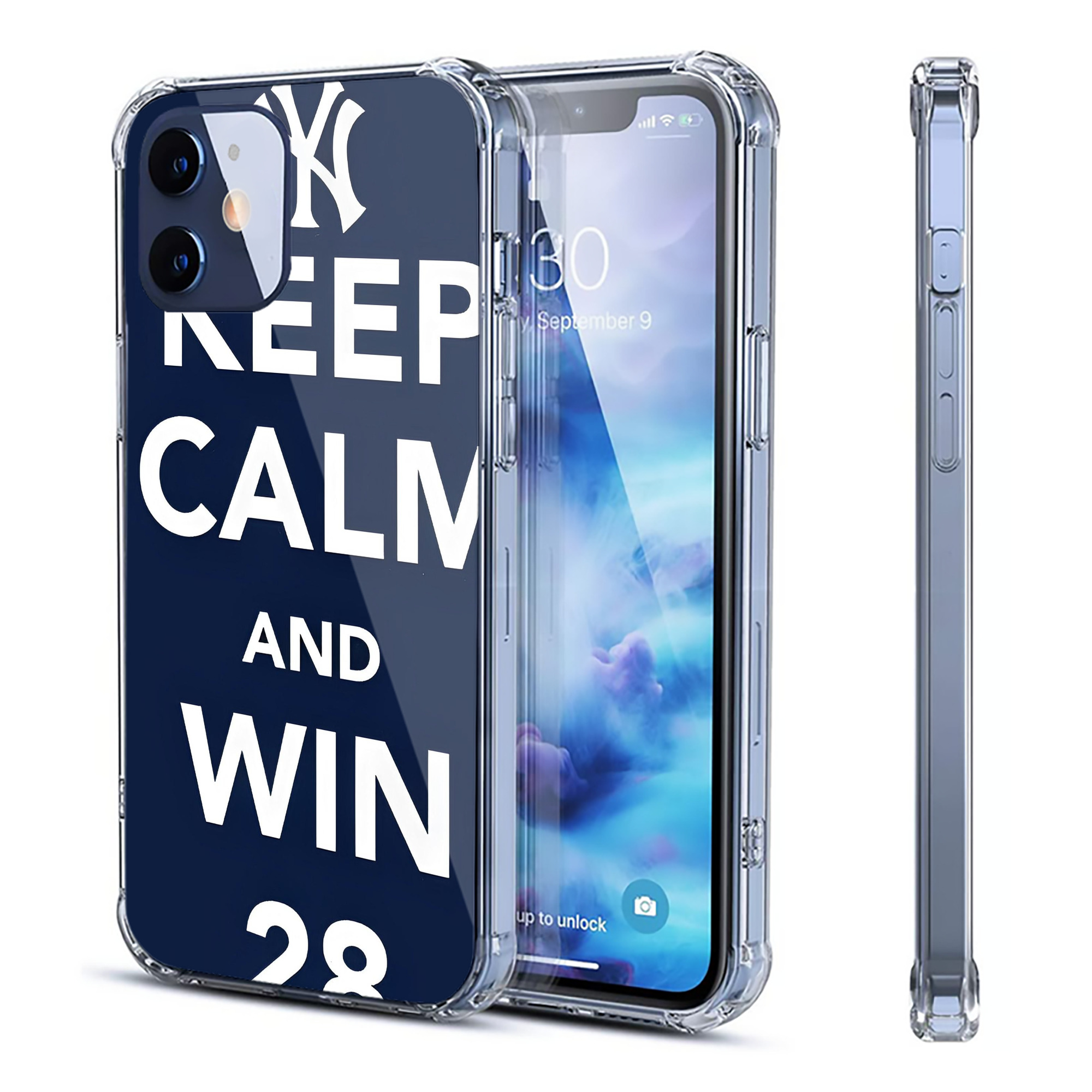 New York Yankees 169 Clear IPhone 12 Case – Soft TPU With UV Print – Enhanced Drop Protection, Precise Fit, Anti-Fingerprint, Customizable Design, Scratch-Resistant, Yellow-Resistant